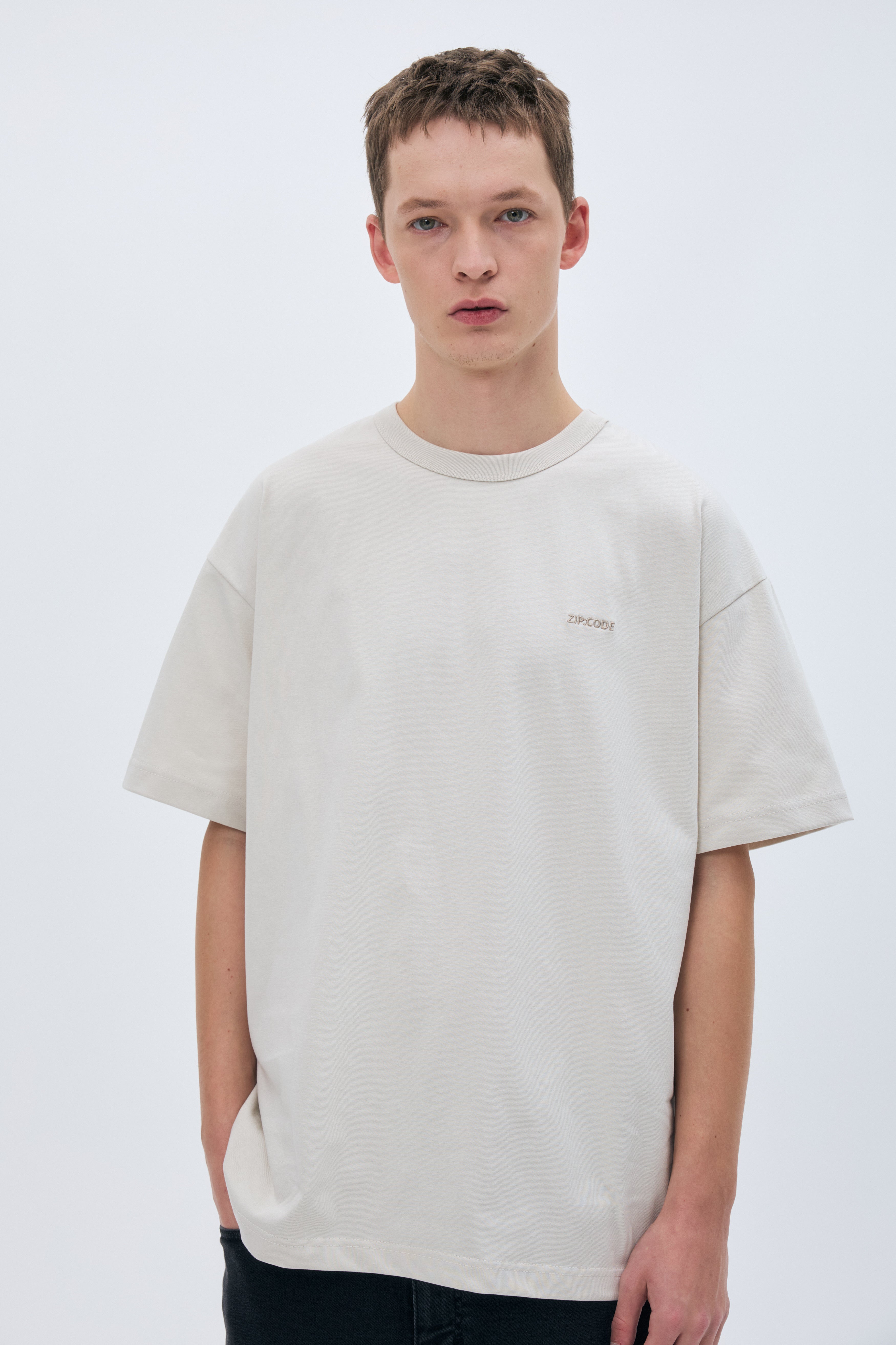 Classic Signature Tee_beige