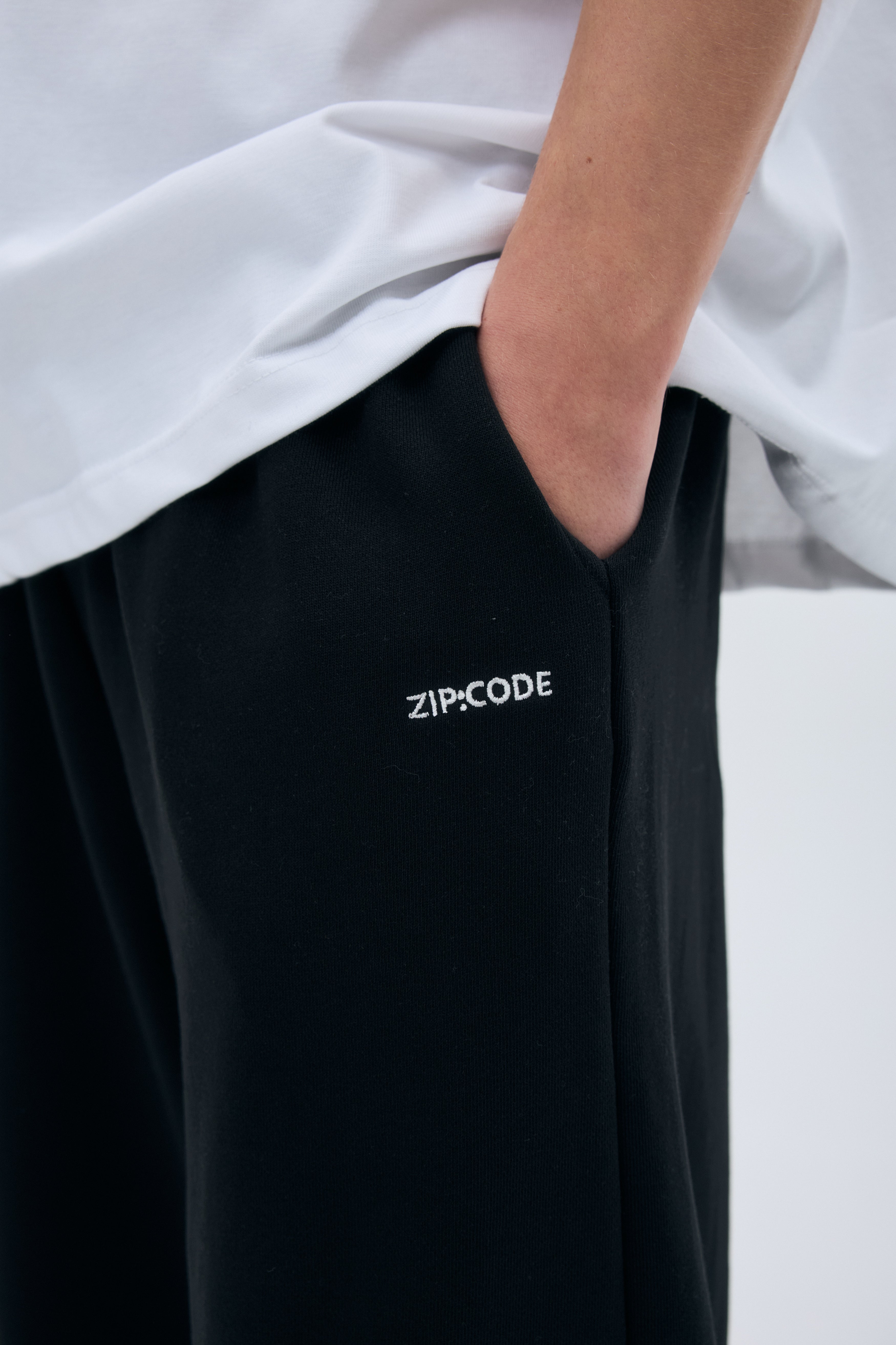 Zipcode wide pants_black