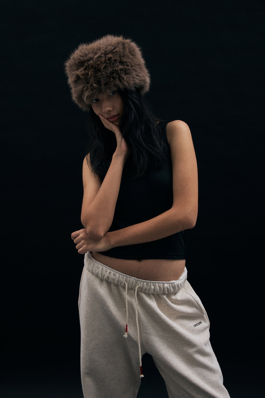 Zipcode wide pants_beige